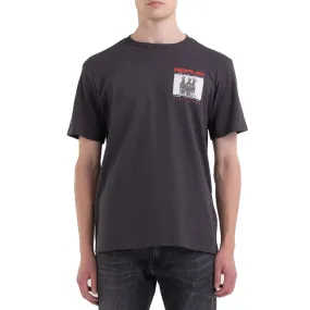 T-SHIRT CON STAMPA MOTORCYCLE Uomo Nearly Black